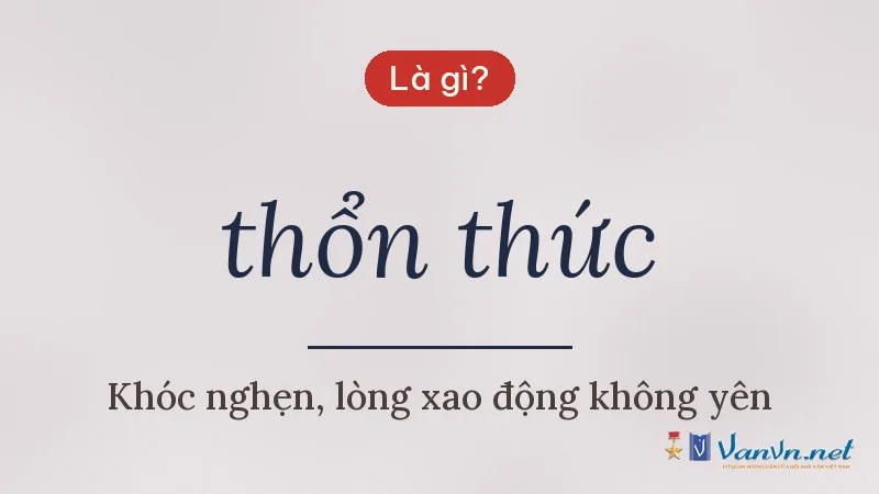 thổn thức là gì