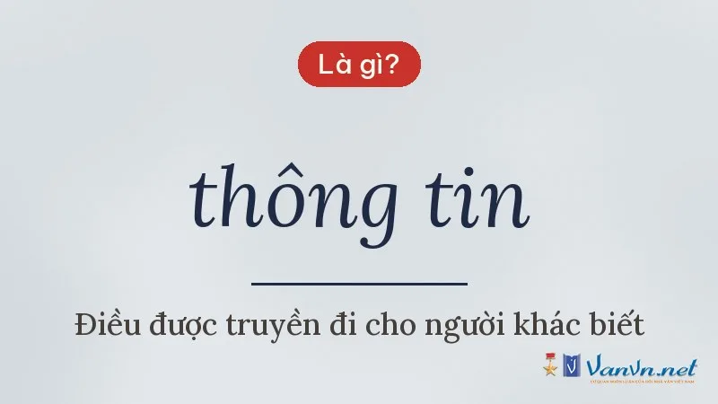 thông tin là gì