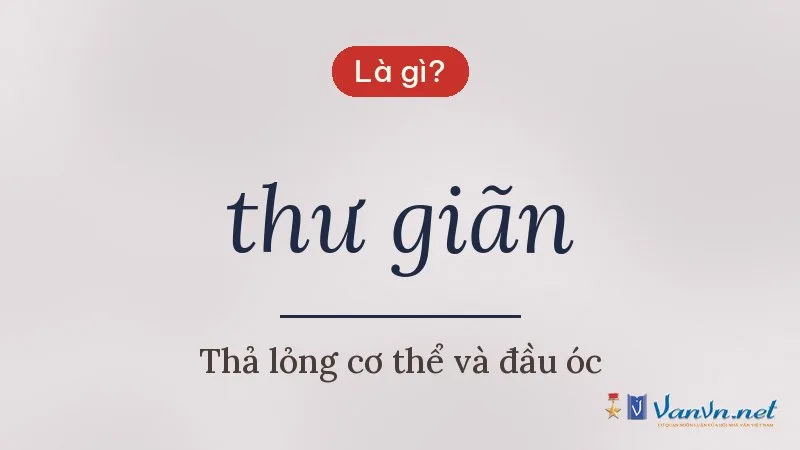 thư giãn là gì