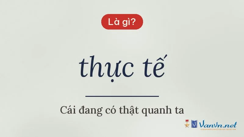 thực tế là gì