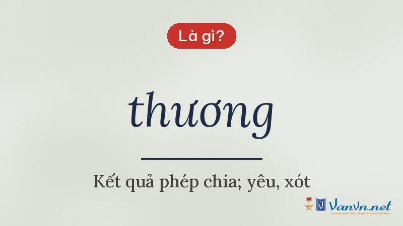 thương là gì