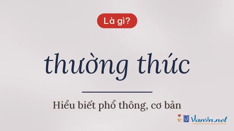 thường thức là gì