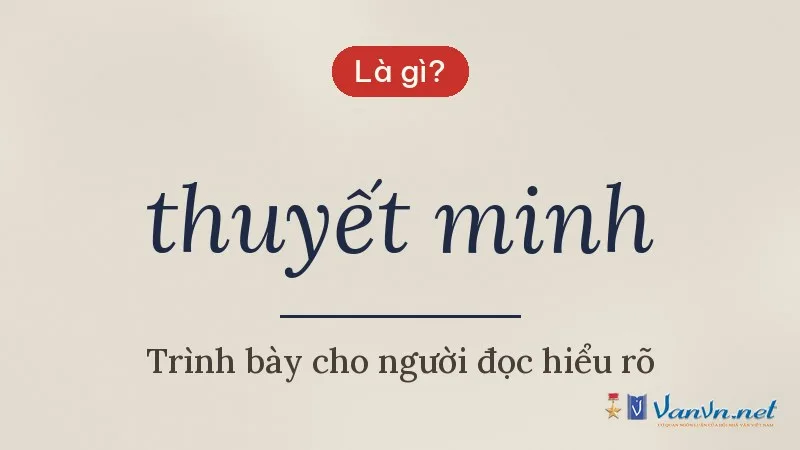 thuyết minh là gì