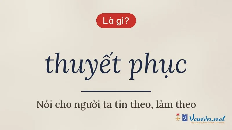 thuyết phục là gì