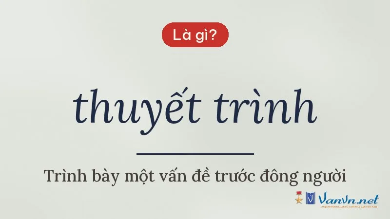 thuyết trình là gì