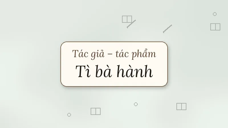 tì bà hành bạch cư dị