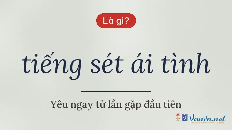 tiếng sét ái tình là gì