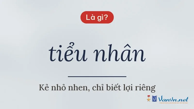 tiểu nhân là gì
