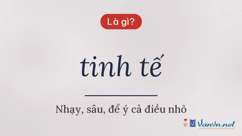 tinh tế là gì
