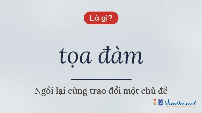 tọa đàm là gì