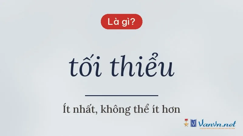 tối thiểu là gì