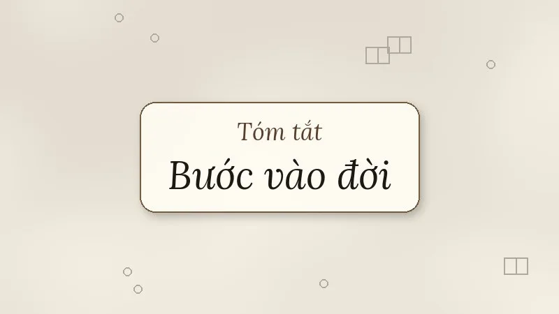 tóm tắt bước vào đời