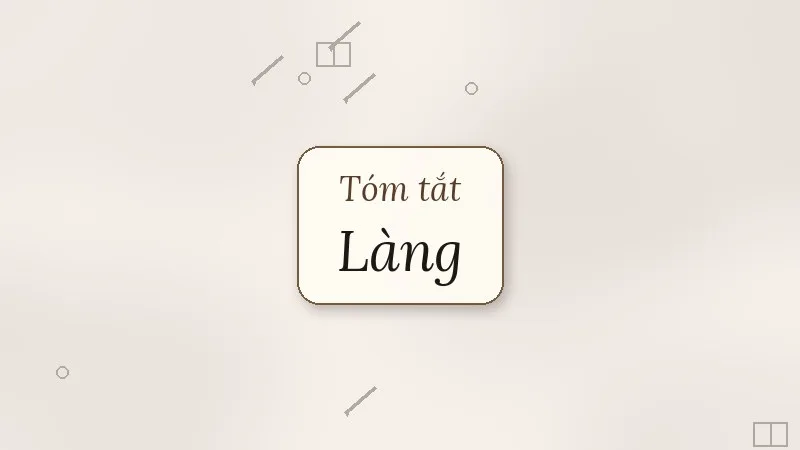 tóm tắt làng