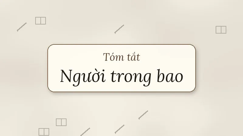 tóm tắt người trong bao
