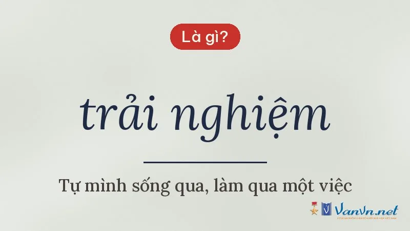 trải nghiệm là gì