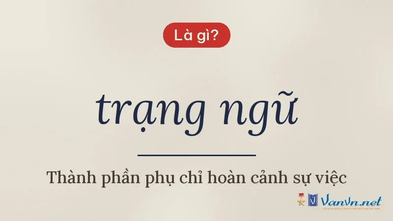 trạng ngữ là gì
