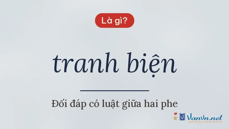 tranh biện là gì