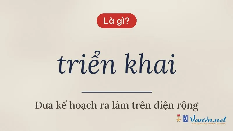 triển khai là gì