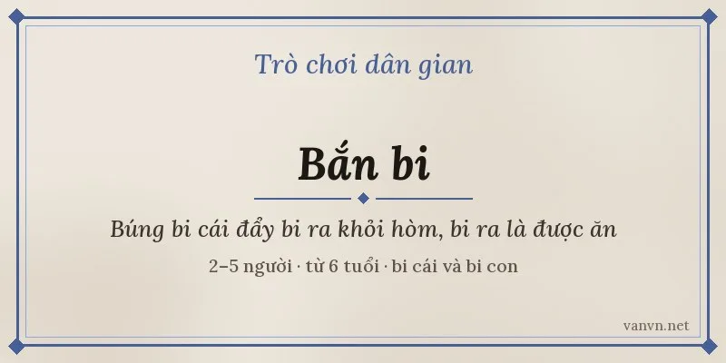 trò chơi bắn bi