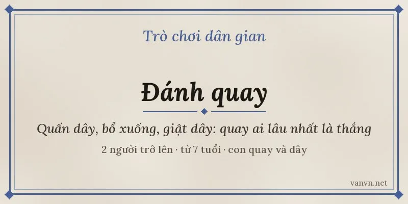 trò chơi đánh quay