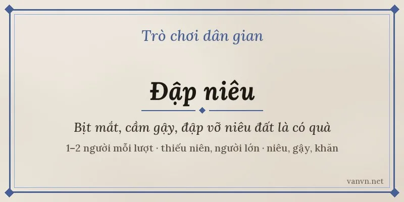 trò chơi đập niêu