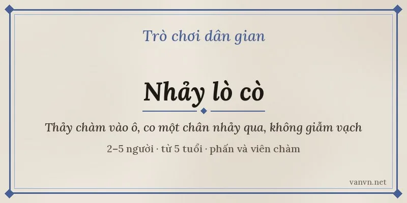 trò chơi nhảy lò cò