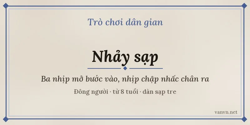 trò chơi nhảy sạp