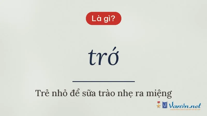 trớ là gì