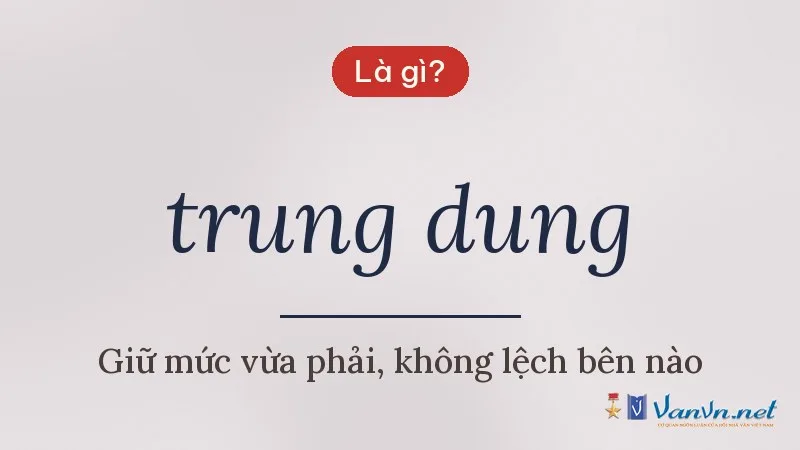 trung dung là gì