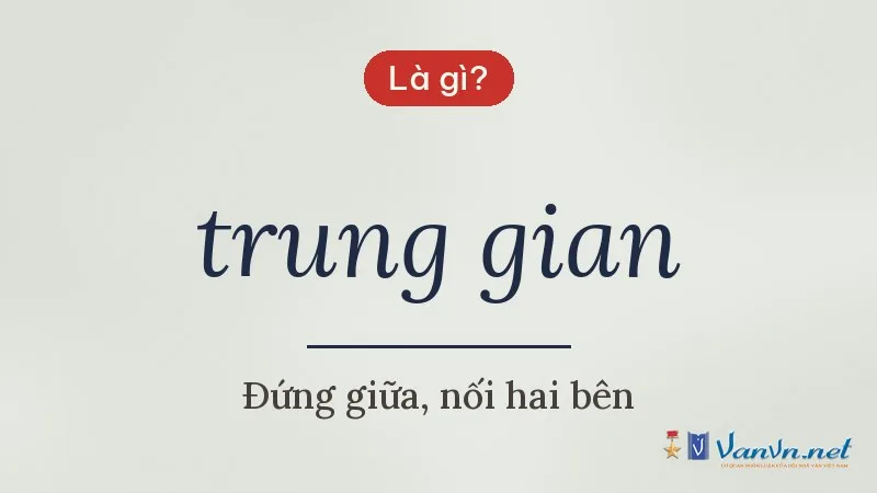 trung gian là gì