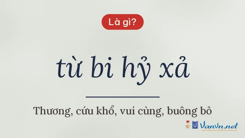 từ bi hỷ xả là gì