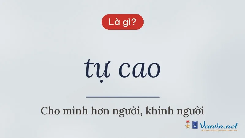 tự cao là gì