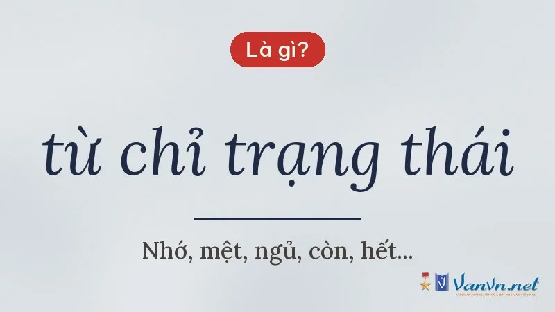 từ chỉ trạng thái là gì