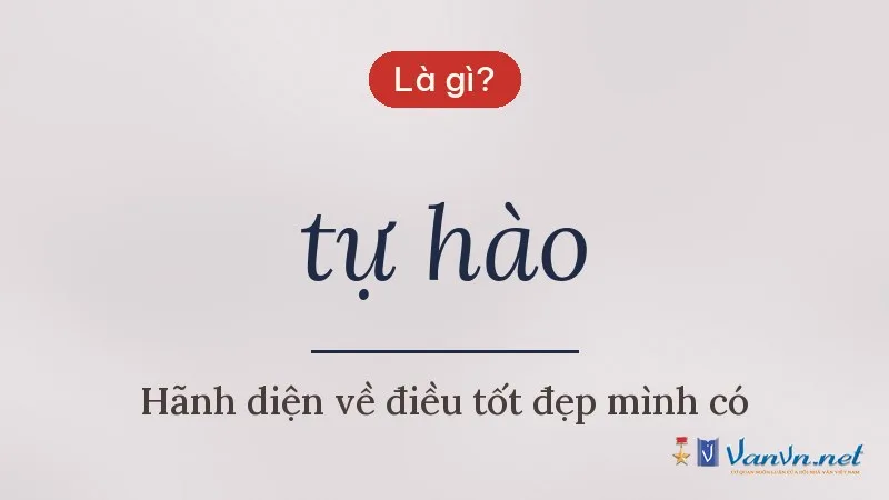 tự hào là gì