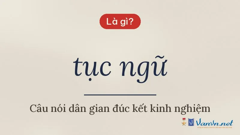 tục ngữ là gì