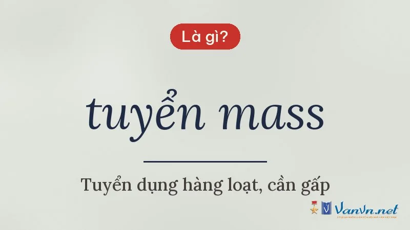 tuyển mass là gì