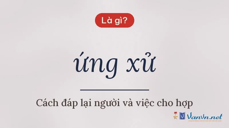 ứng xử là gì