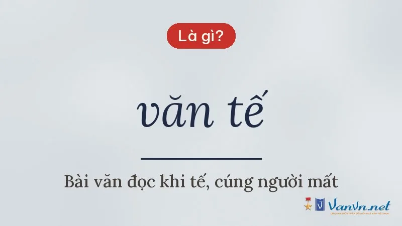 văn tế là gì