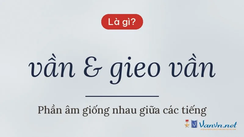 vần & gieo vần là gì