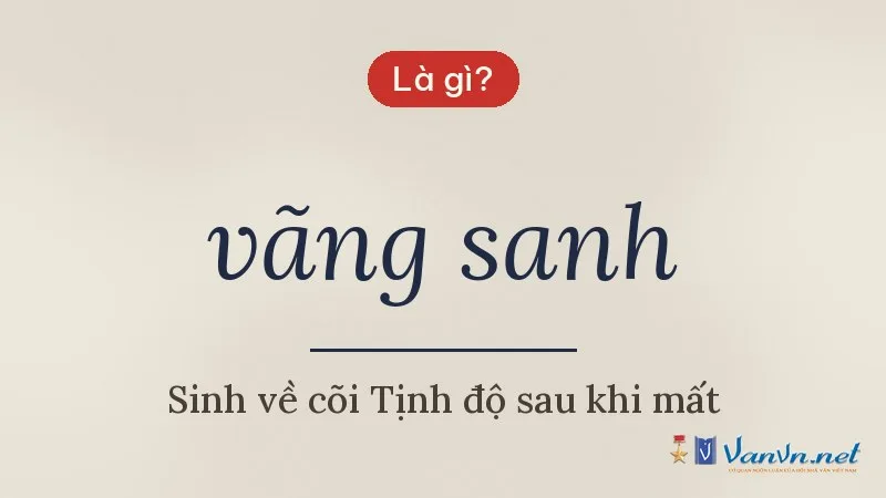 vãng sanh là gì
