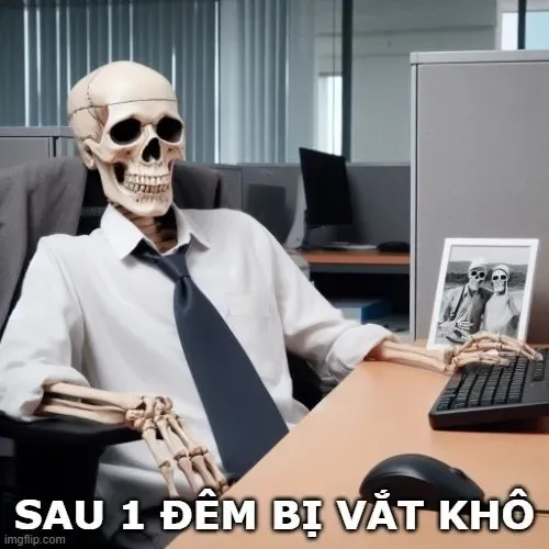 meme bị vắt cực khô