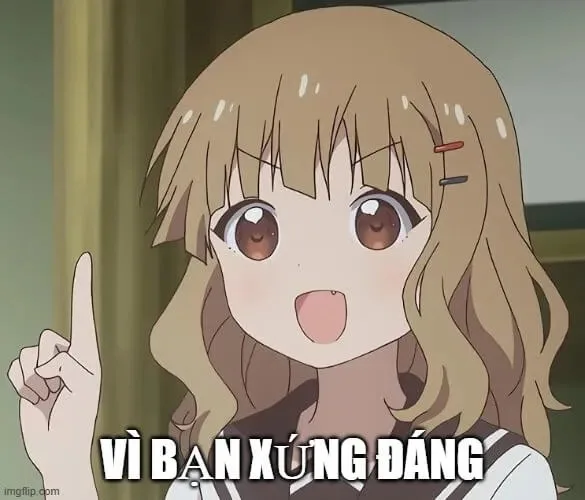meme vì bạn xứng đáng