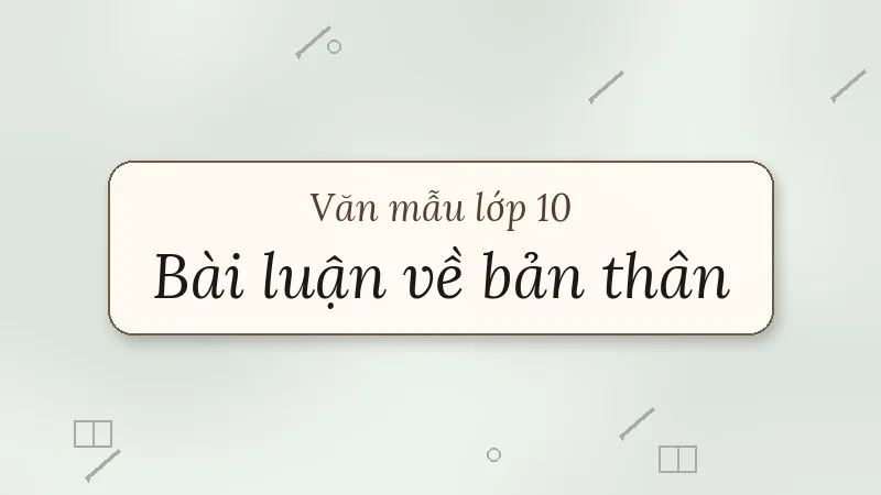 viết bài luận về bản thân