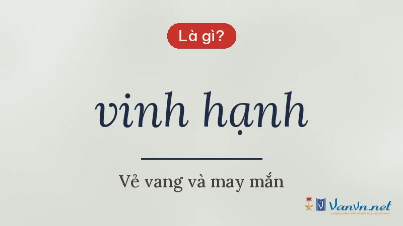 vinh hạnh là gì