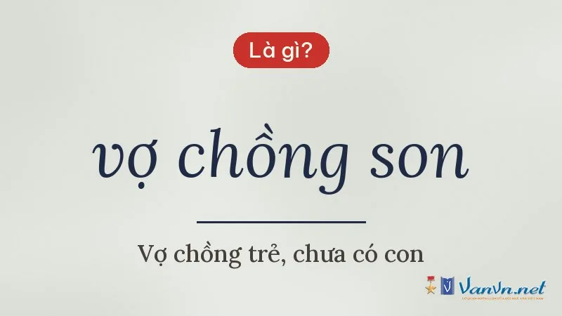 vợ chồng son là gì