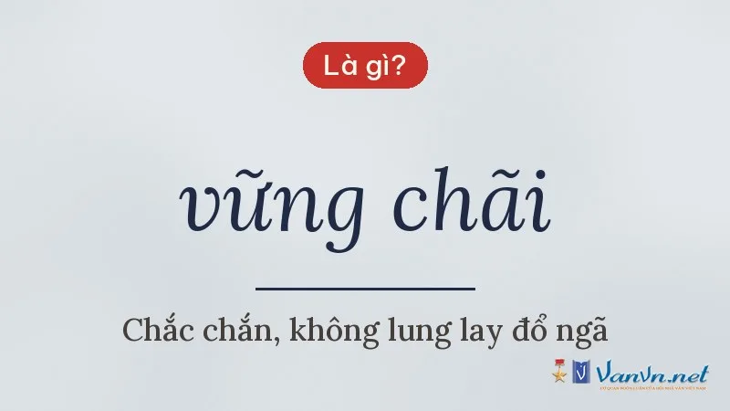 vững chãi là gì