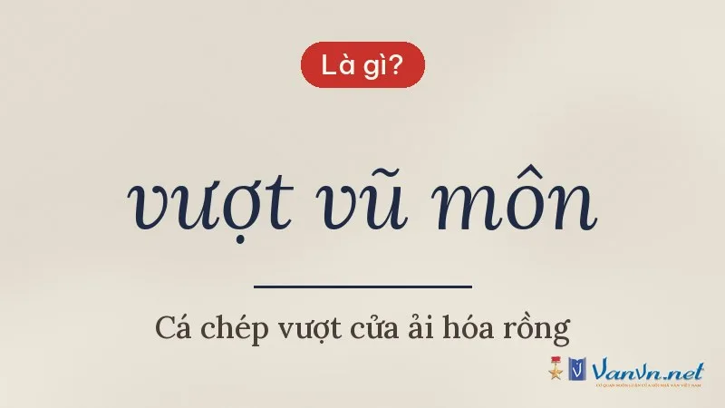 vượt vũ môn là gì