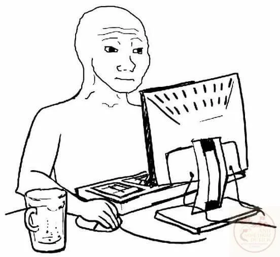 wojak meme cô đơn