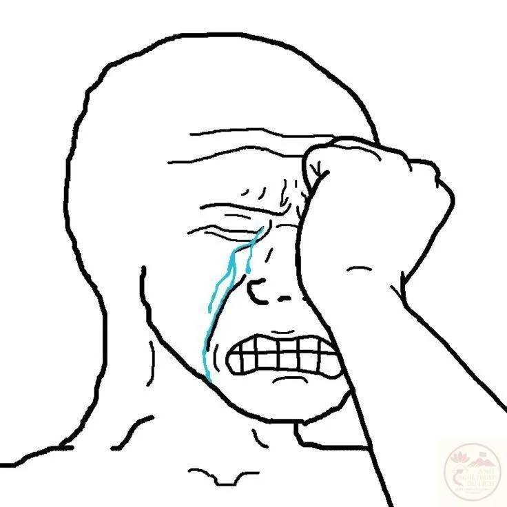 wojak meme khóc