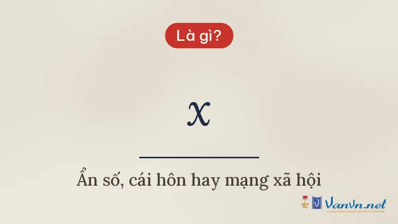 x là gì